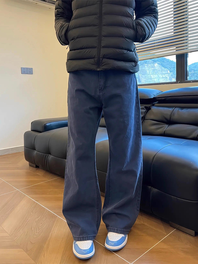 Streetwear Brand Denim - Cleanfit French Work Blue Jeans pour