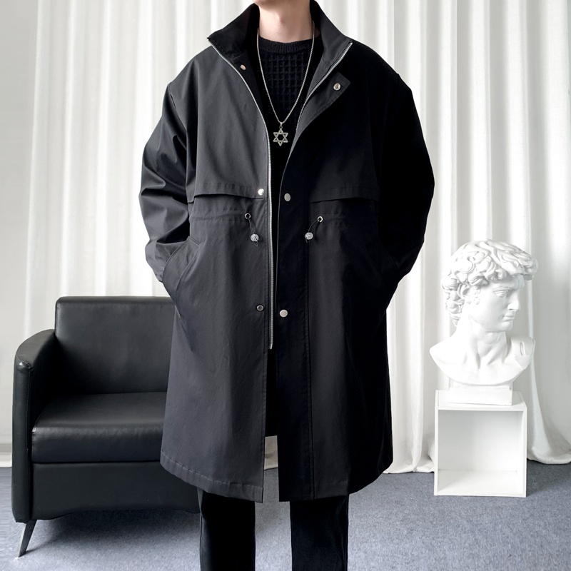 Streetwear Brand Clothing - Pardessus long coupe-vent pour hommes, streetwear,