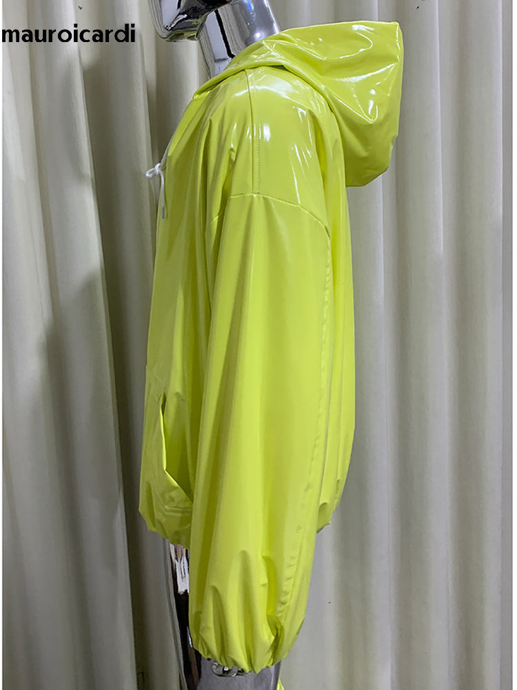 Veste en cuir brillant surdime - Streetwear Brand Clothing avis et prix